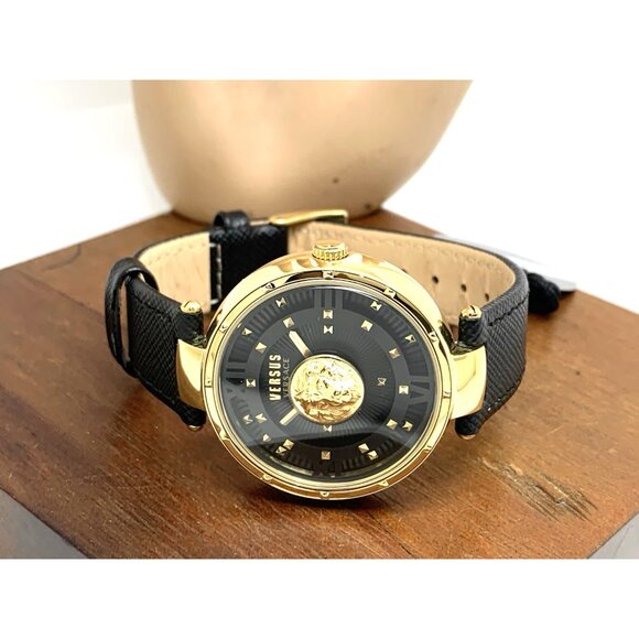 Versus by Versace Women\'s Watch VSPHH1121 Black Dial Gold Case Leather Band 38mm main image 5